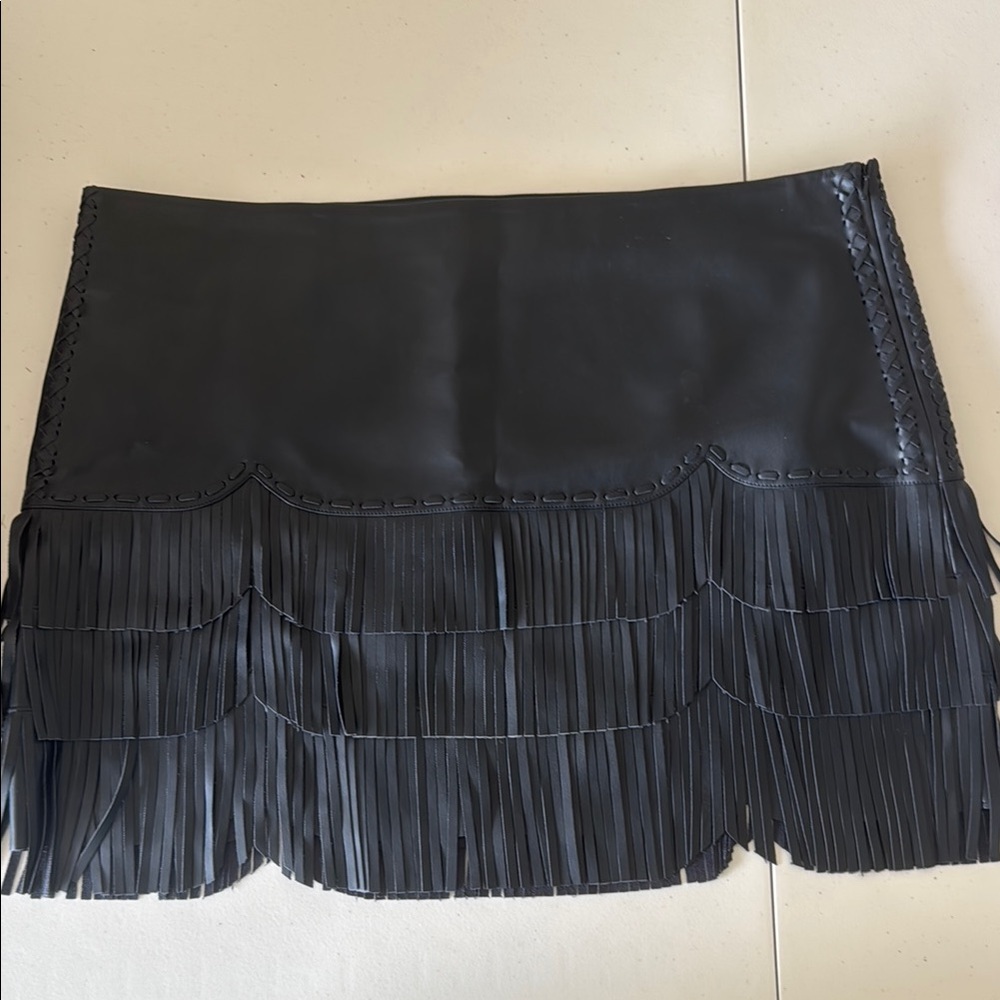 Idyllwind Black Ruffled Mini Skirt Night Out